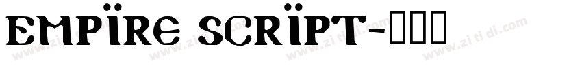 Empire Script字体转换